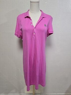 Ralph Lauren Pink Polo Mini Dress Size Large